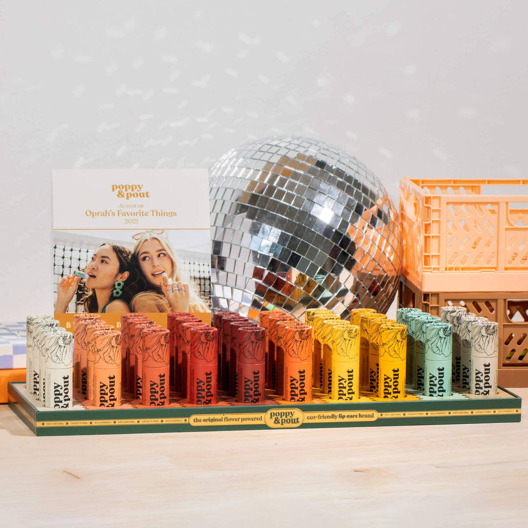 Product Display, 40 Lip Balm Tray, Original Flavors