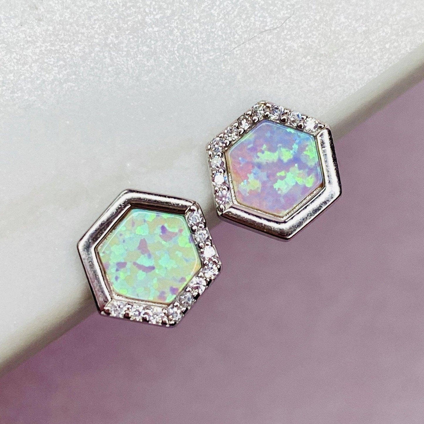 Sterling Silver Stardust Studs