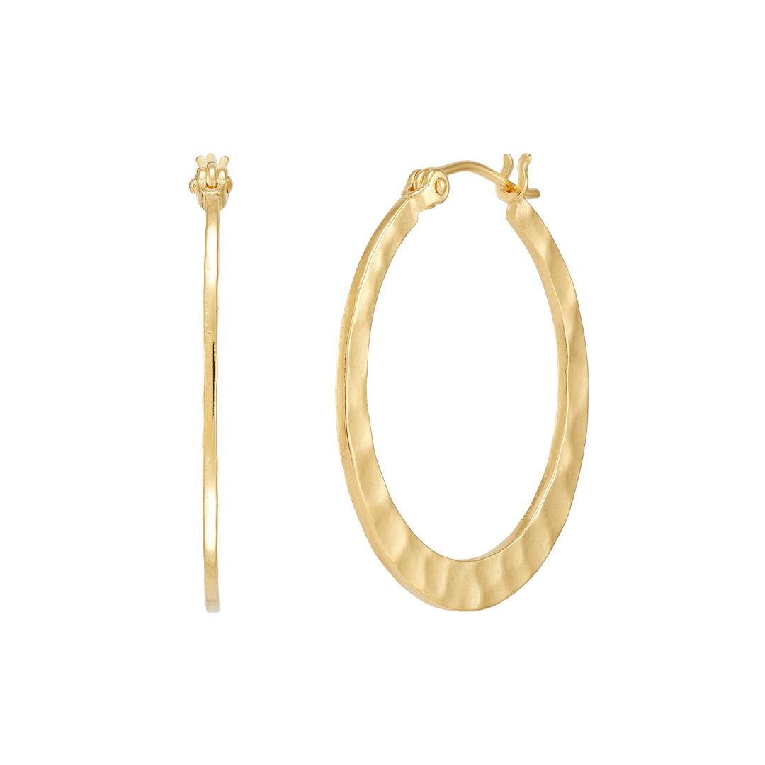 'Full Circle' Sterling Silver Hoop Earring