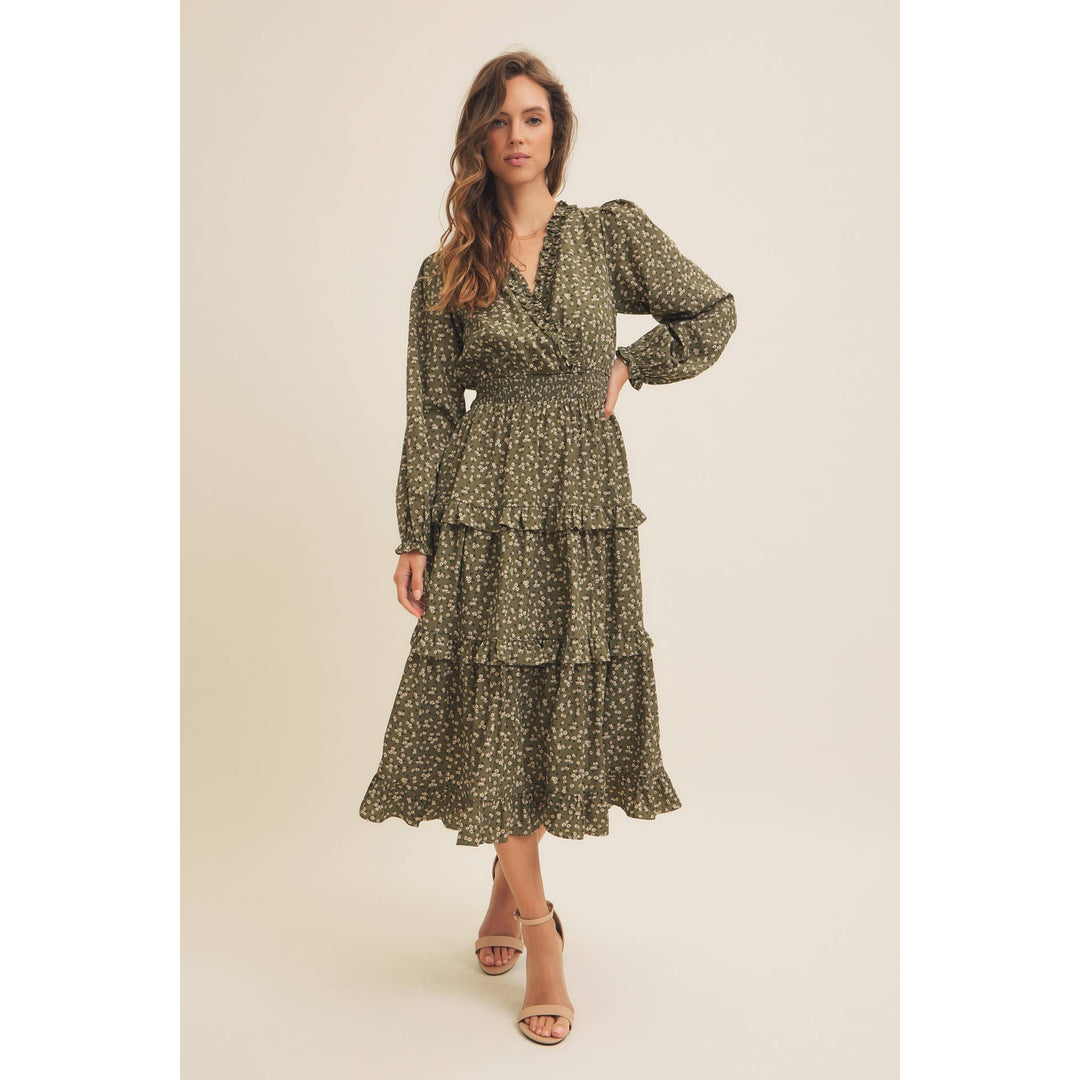Ditsy Floral Midi Dress