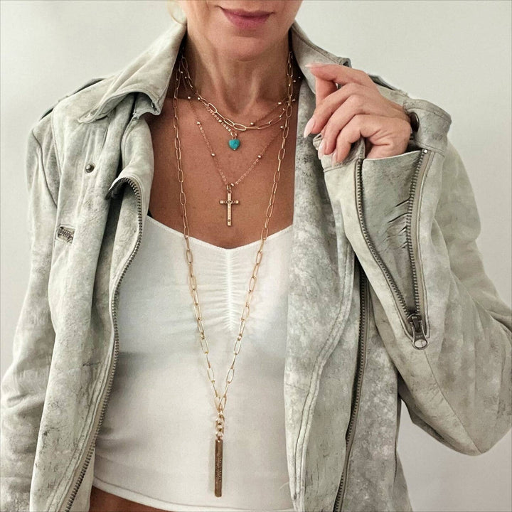 "Trust" Cross Dainty Necklace