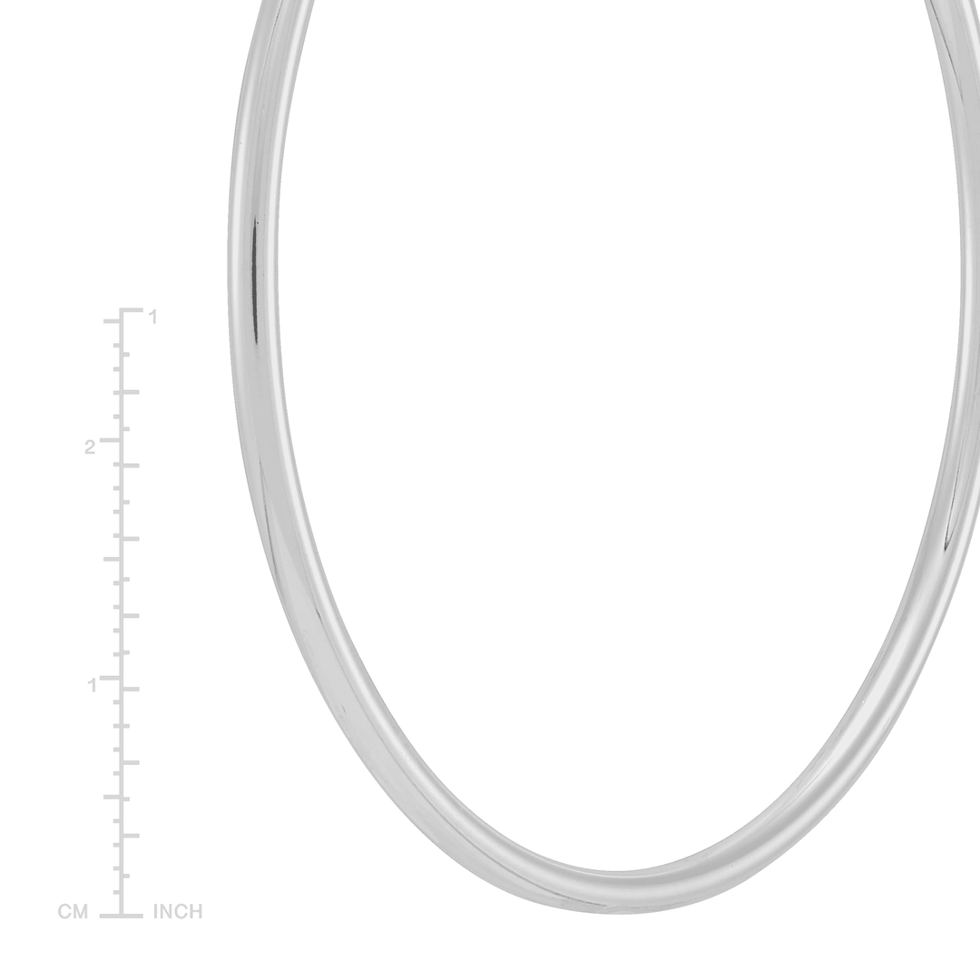 'Mirrored Dreams' Hoop Earrings in Sterling Silver