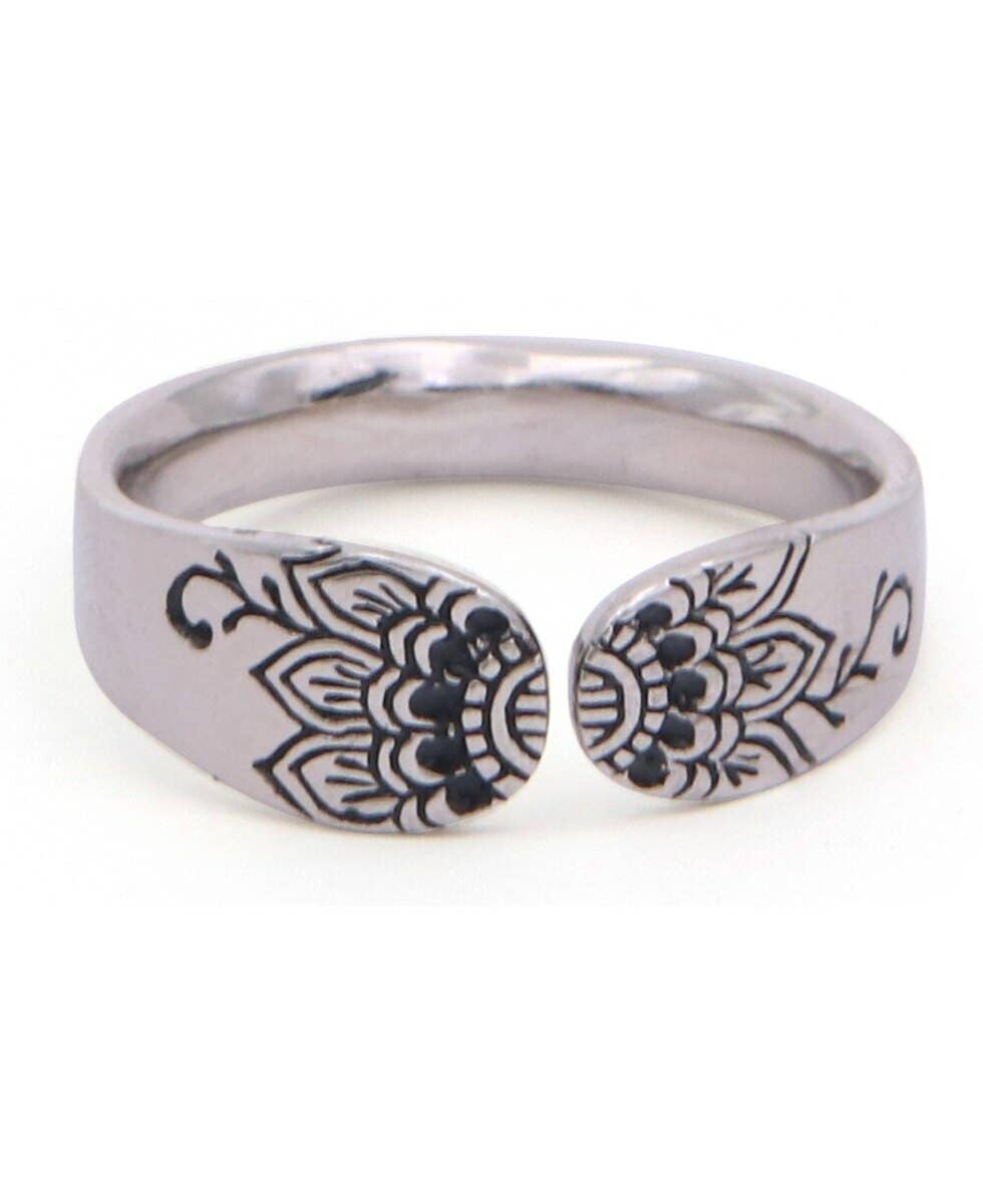 No Mud No Lotus Inspirational Mantra Ring