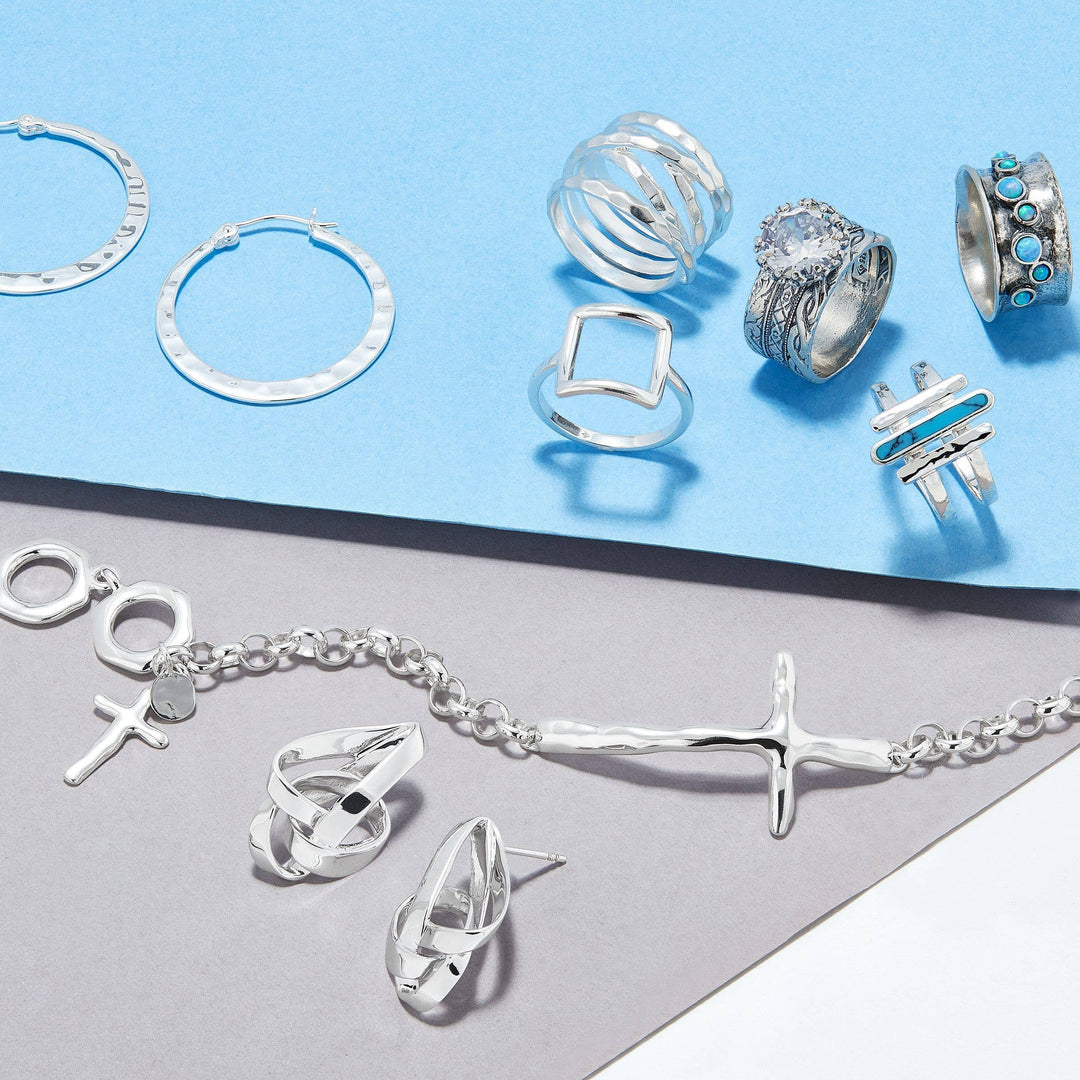 'Tied Up' Knotted Earrings in Sterling Silver