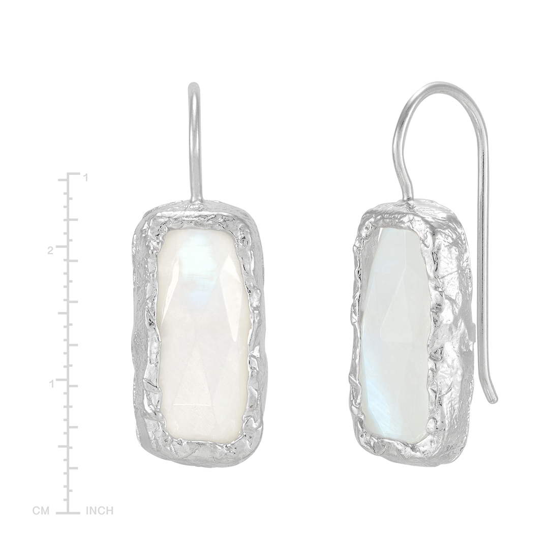 'Radiant Goddess' Sterling Silver Natural Moonstone