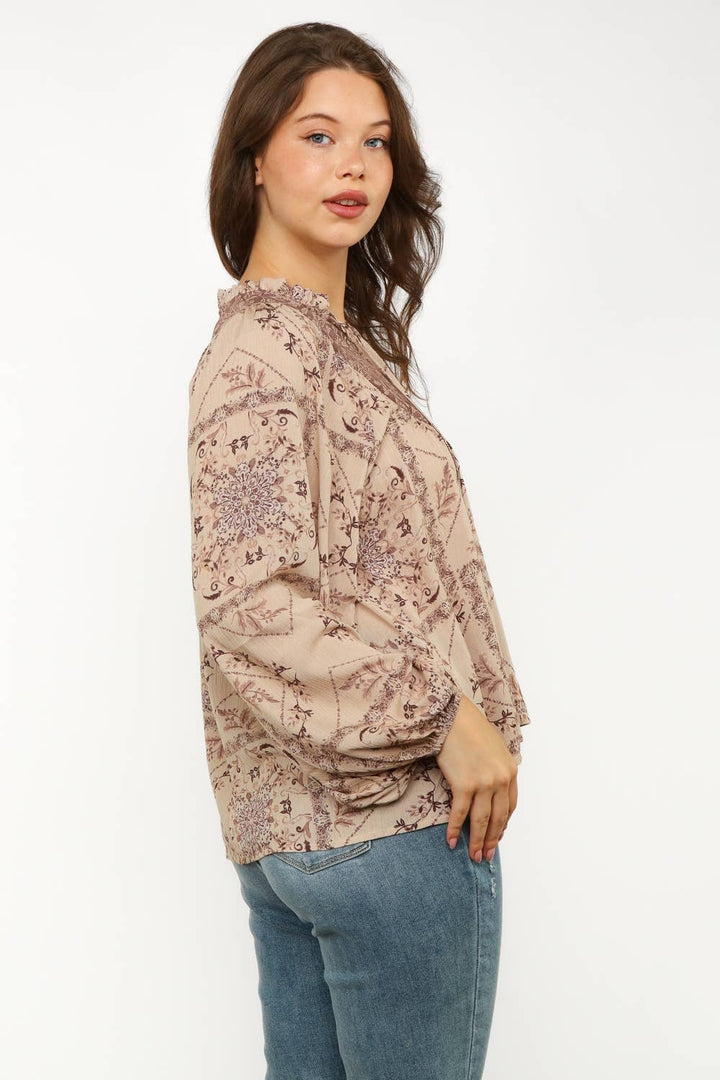 Plus Size Bohemian Blouse