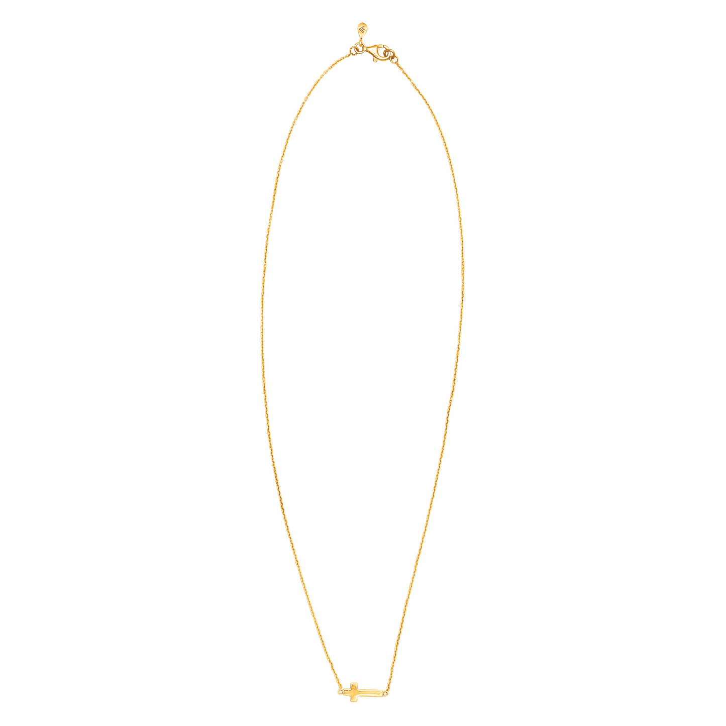 Silpada 'Simplex Cross' Horizontal Cross Necklace in Sterlin