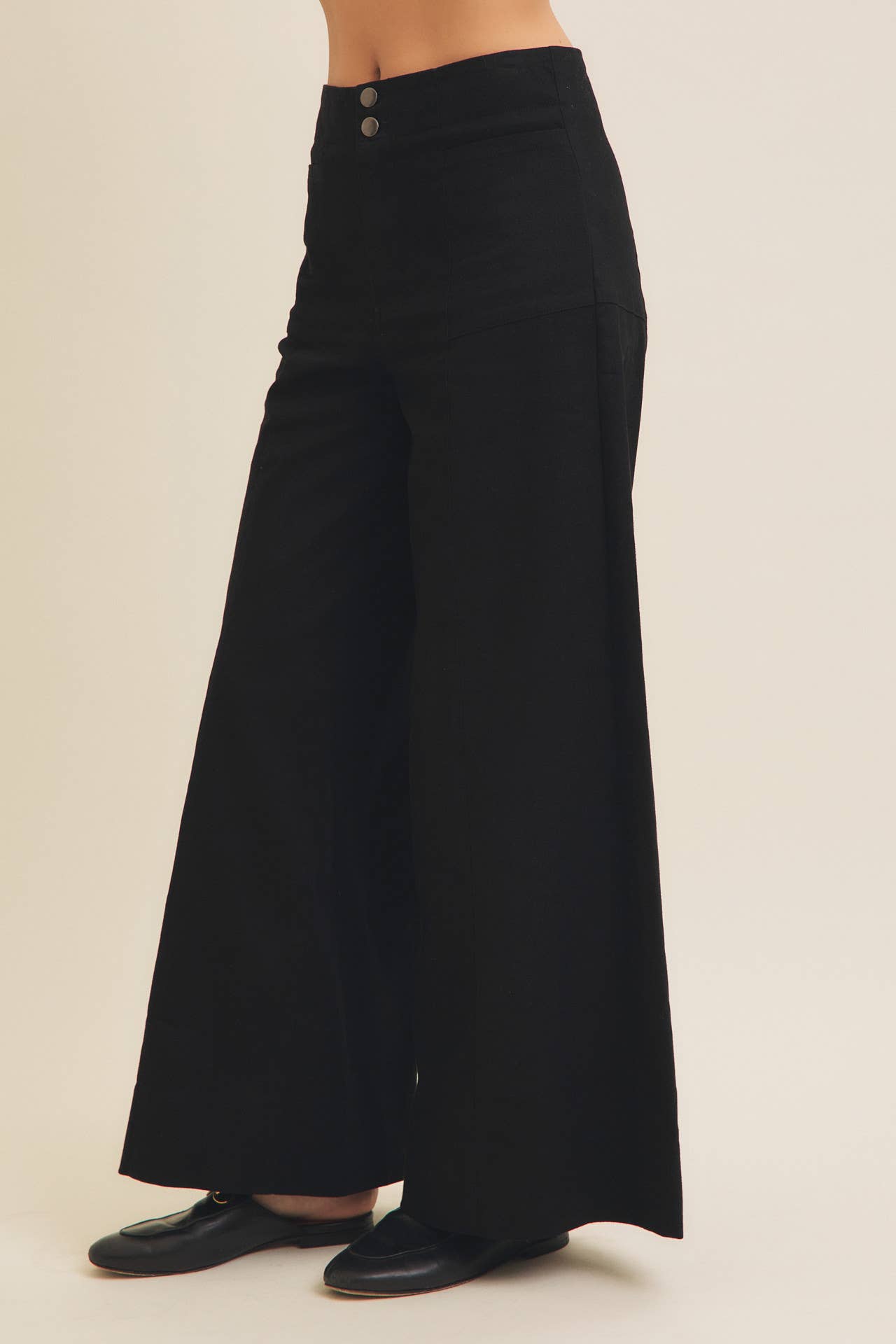 FLATTERING WIDE LEG FULL-LENGTH STRETCHY PANTS