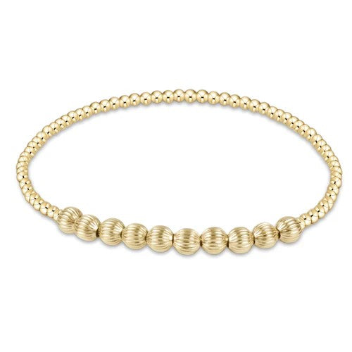 Dignity Beaded Bliss 2mm Bead Bracelet - 4mm Gold