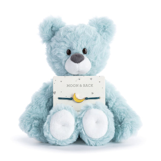 Moon and Back Blue Bear