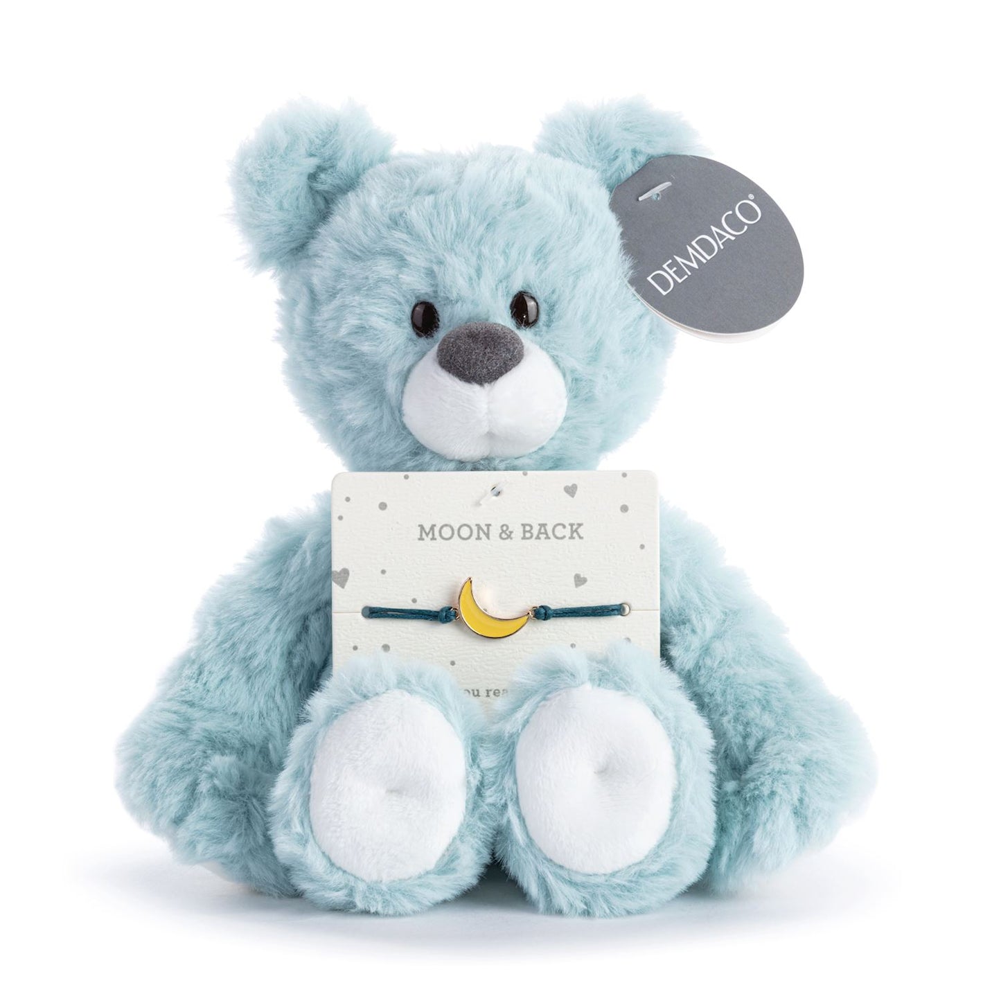 Moon and Back Blue Bear