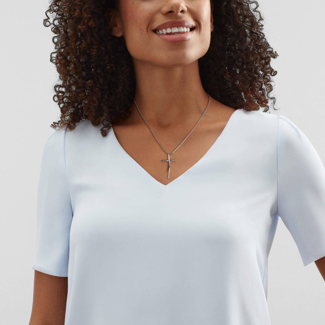 Silpada 'Organic Cross' Pendant Necklace