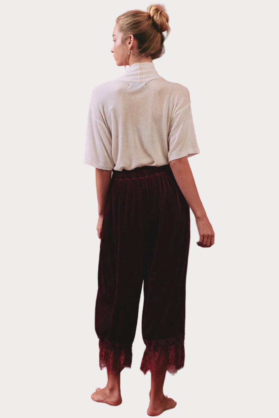 Midnight Romance Velvet Lace Bloomer Pants