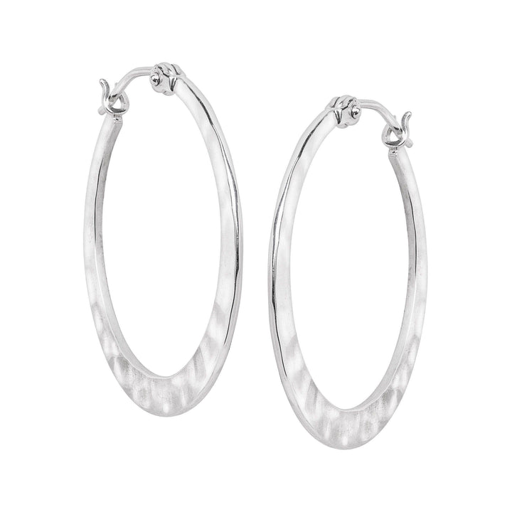 'Full Circle' Sterling Silver Hoop Earring