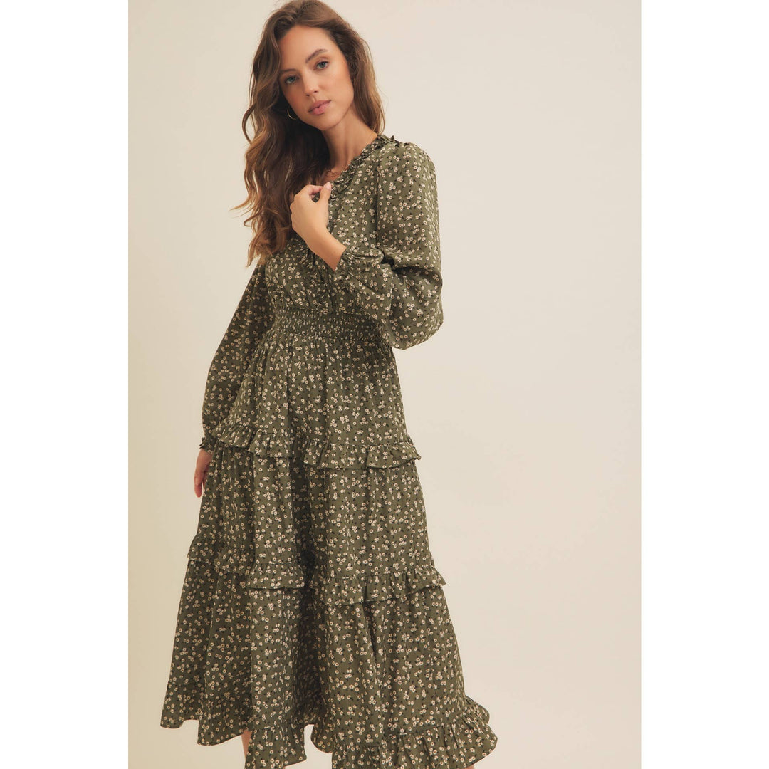 Ditsy Floral Midi Dress