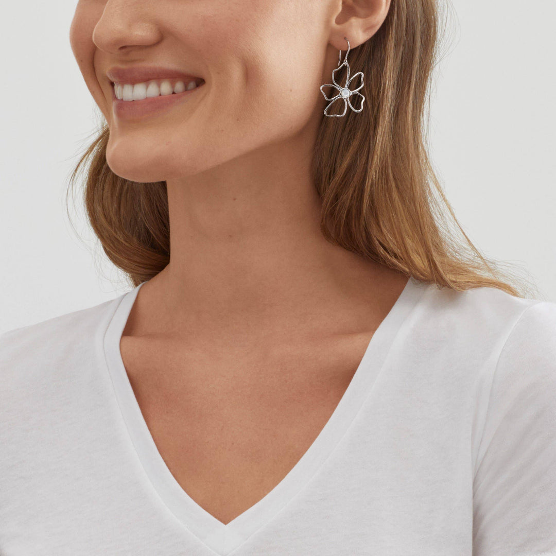 'Blooming Flower' Sterling Silver & Mother Of Pearl