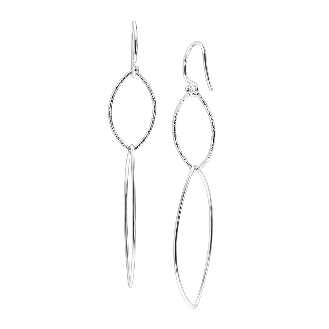 'Interlocking' Drop Earrings