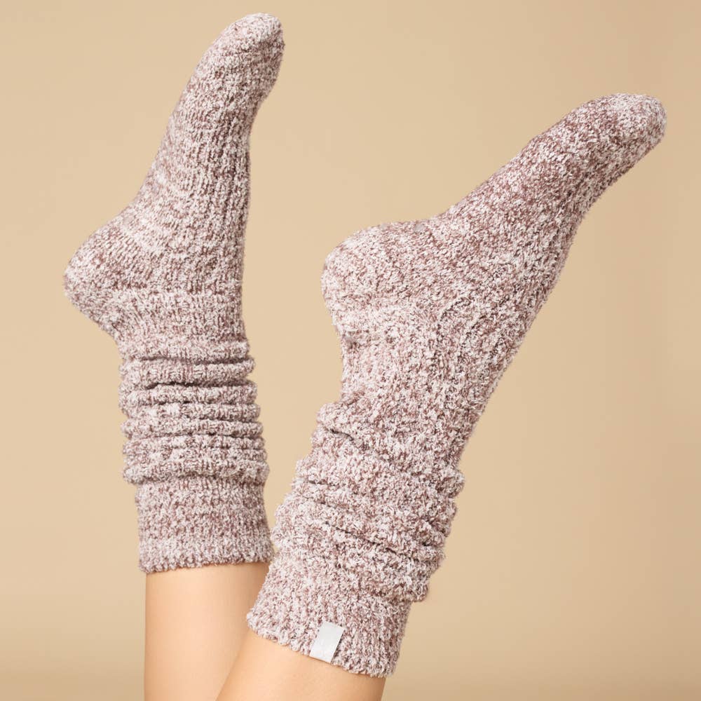 Slouchy Marshmallow Socks with Grippers