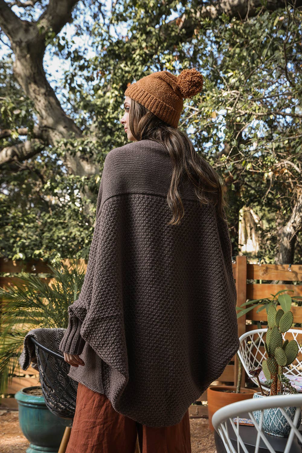 Bat Sleeve Knit Cardigan – Effortless Boho Layers