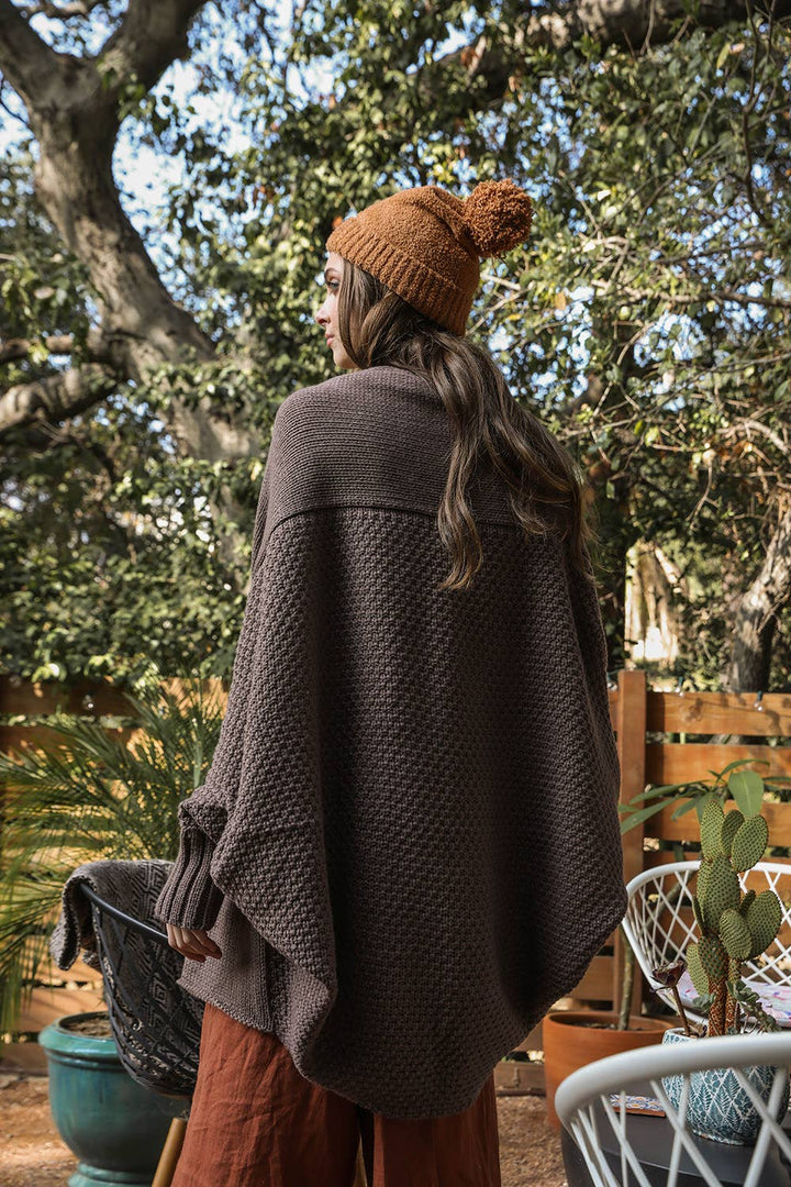 Bat Sleeve Knit Cardigan – Effortless Boho Layers