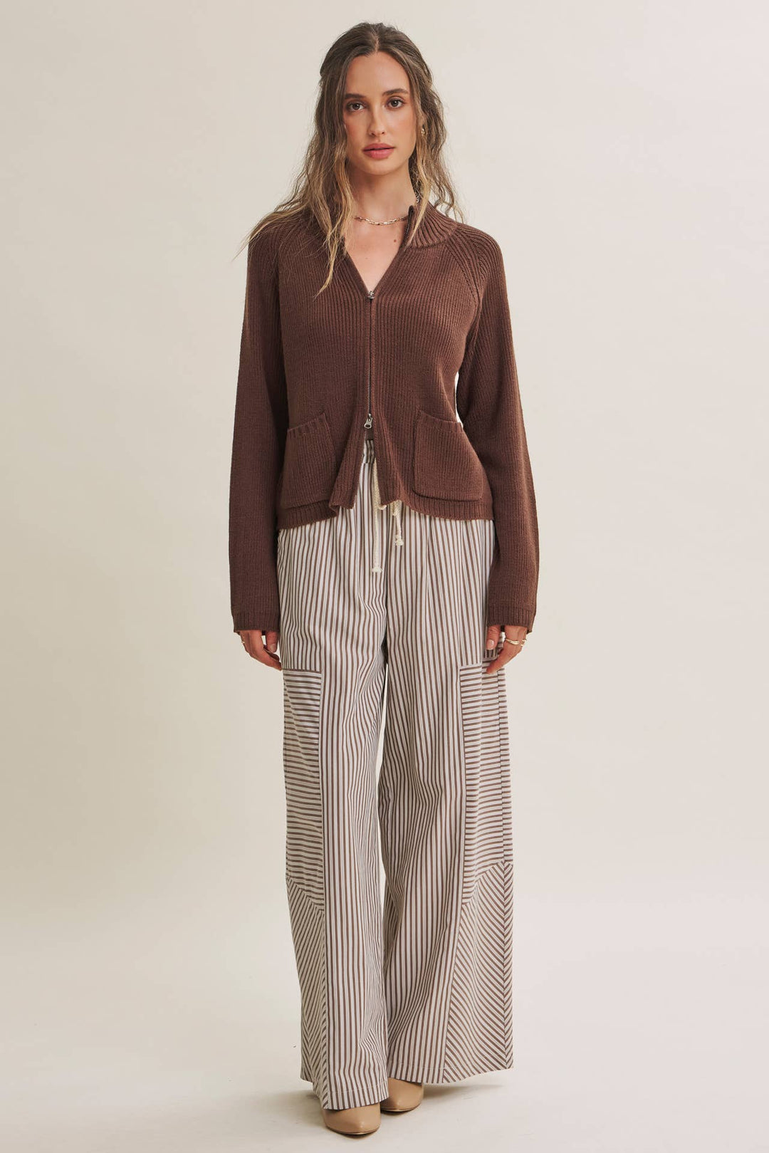 The Parker Two-Way Zip Sweater Jacket