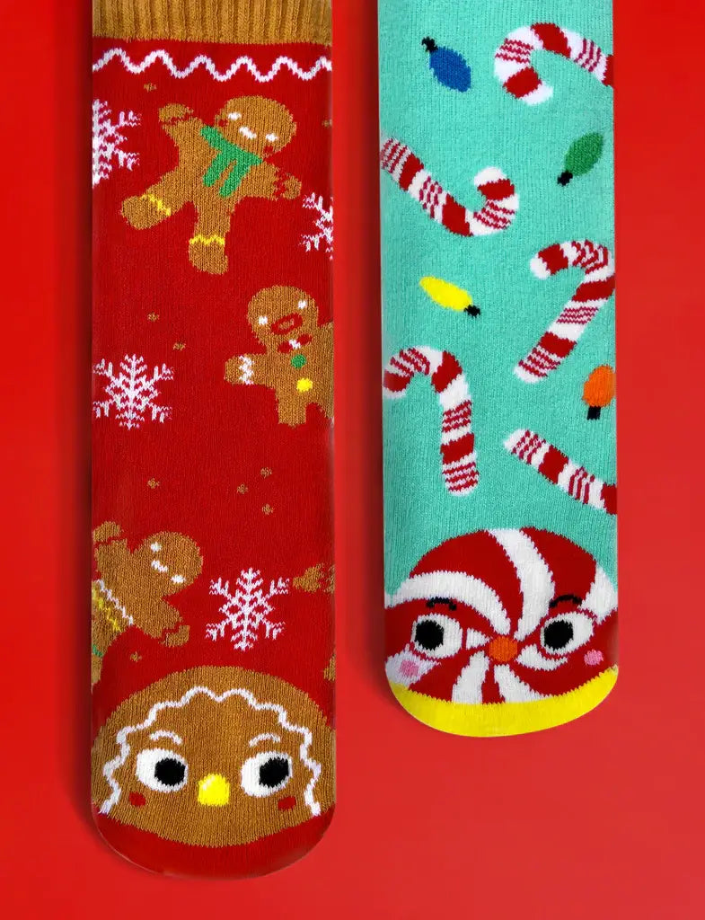 Christmas Gingerbread & Candy Cane Non-Slip Baby Socks