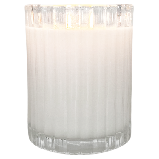 Amour | Amber + Rose Fluted Coconut Wax Candle