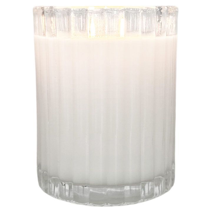 Amour | Amber + Rose Fluted Coconut Wax Candle