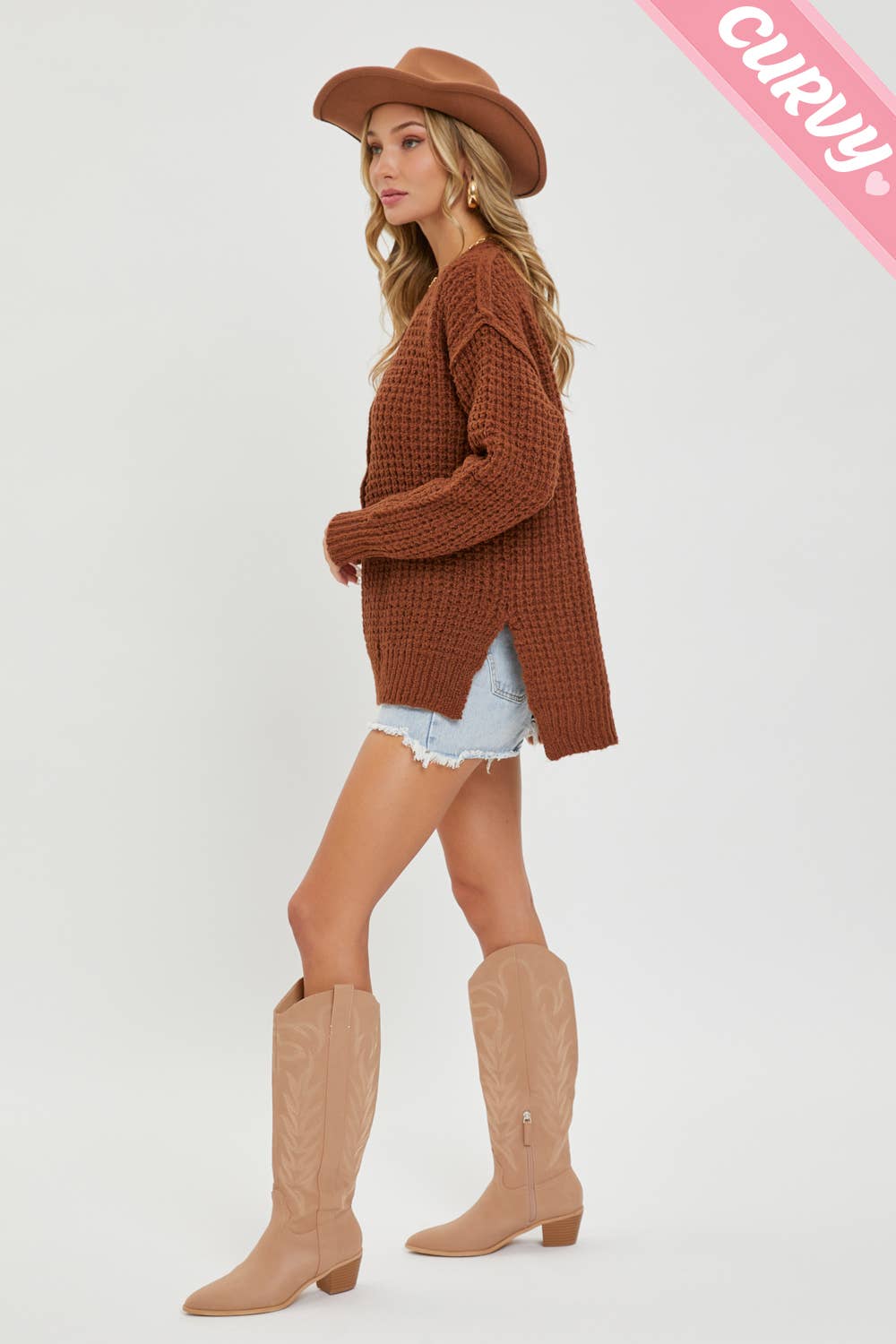 Soft Chunky Knit Sweater - Plus Size