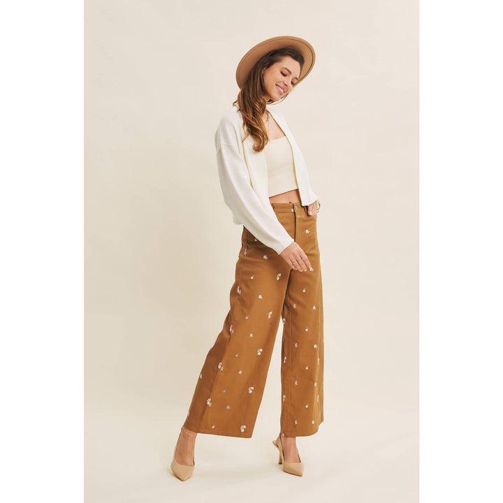 Waffle Knit Balloon Sleeve Cardigan | Cropped Sweater