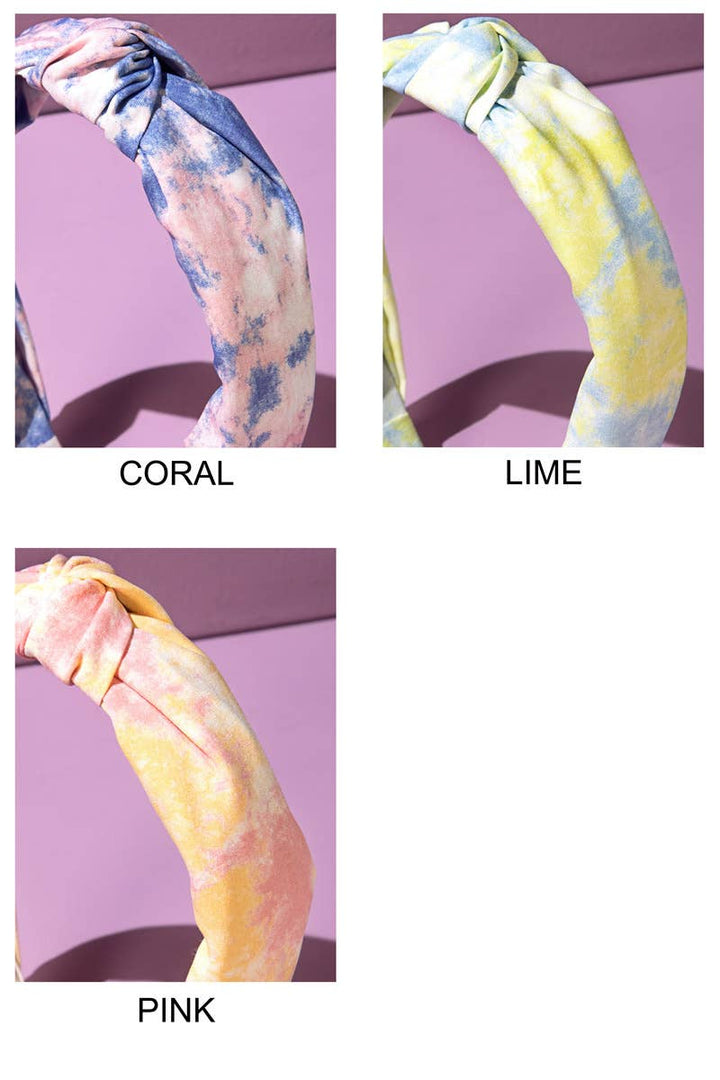 Knotted Tie Dye Print Headband