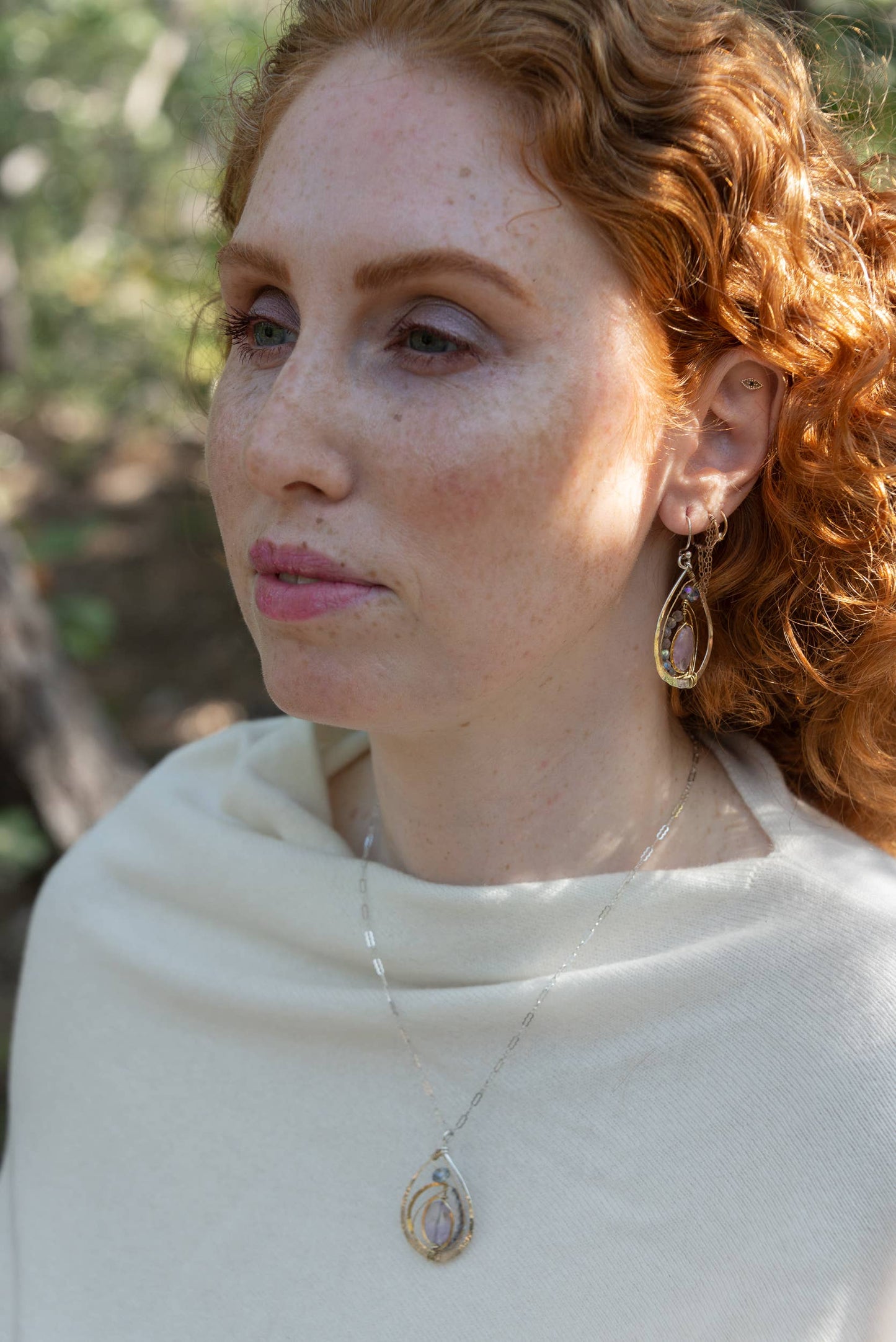 Lilac Amethyst Drop Earrings