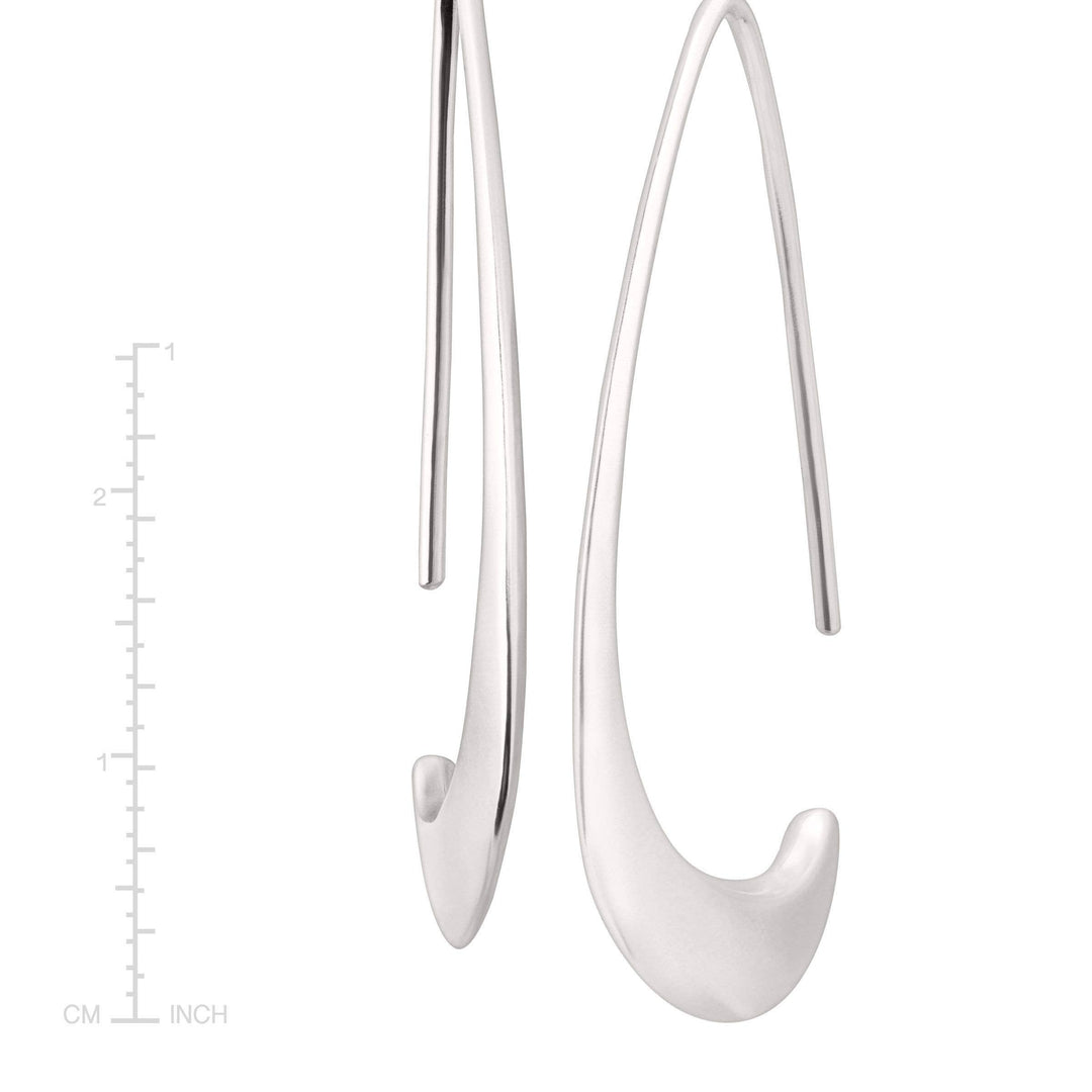 'Silhouette' Drop Earrings in Sterling Silver