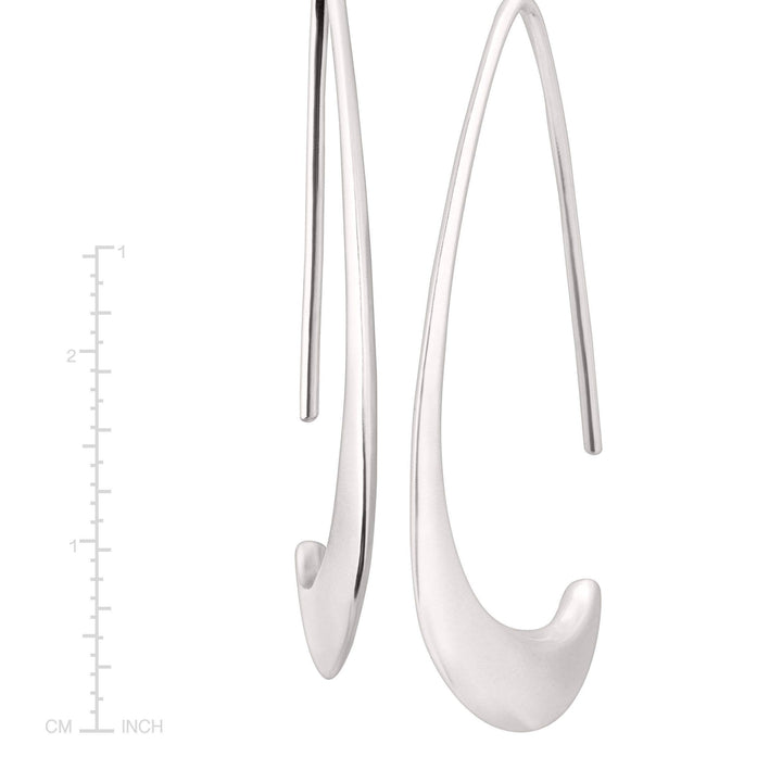 'Silhouette' Drop Earrings in Sterling Silver