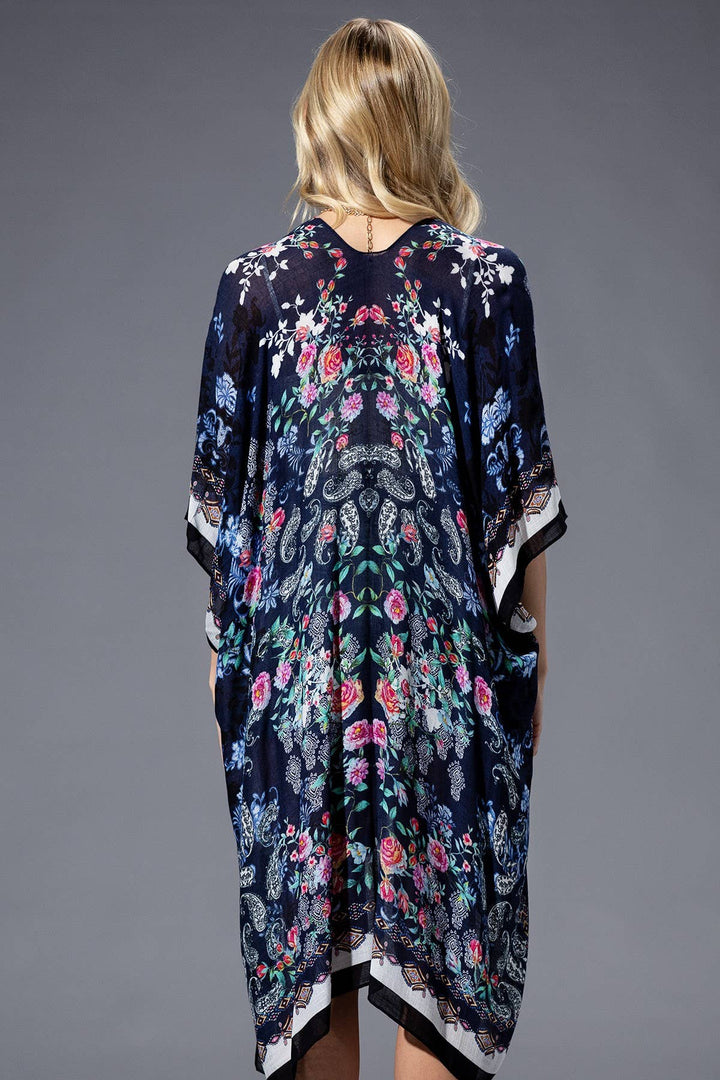 Rose Paisley Kimono