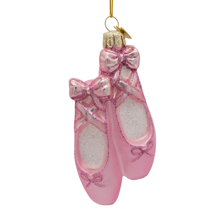 Noble Gems, Glass Ballet Slippers Ornament