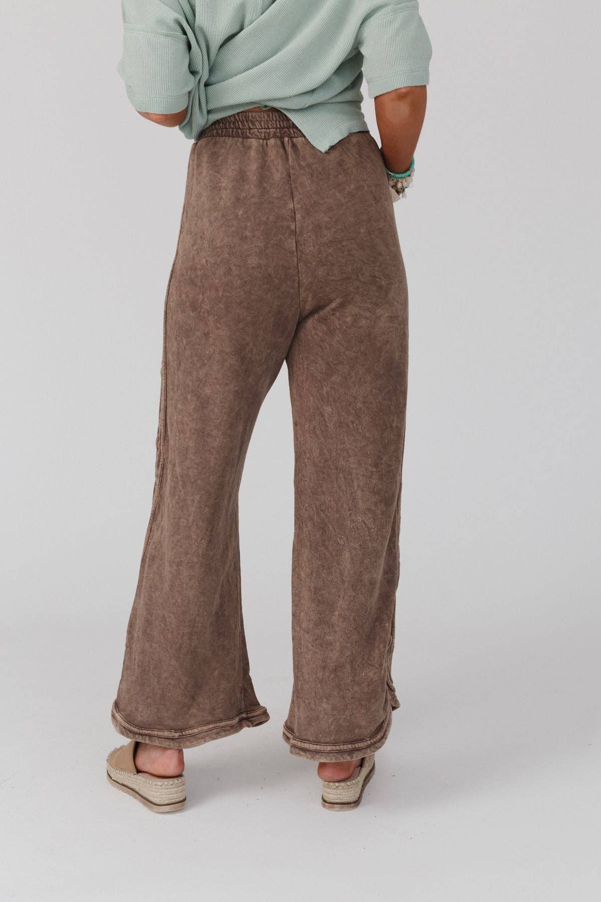 So Comfy Wide Leg Full Pant - New Mocha