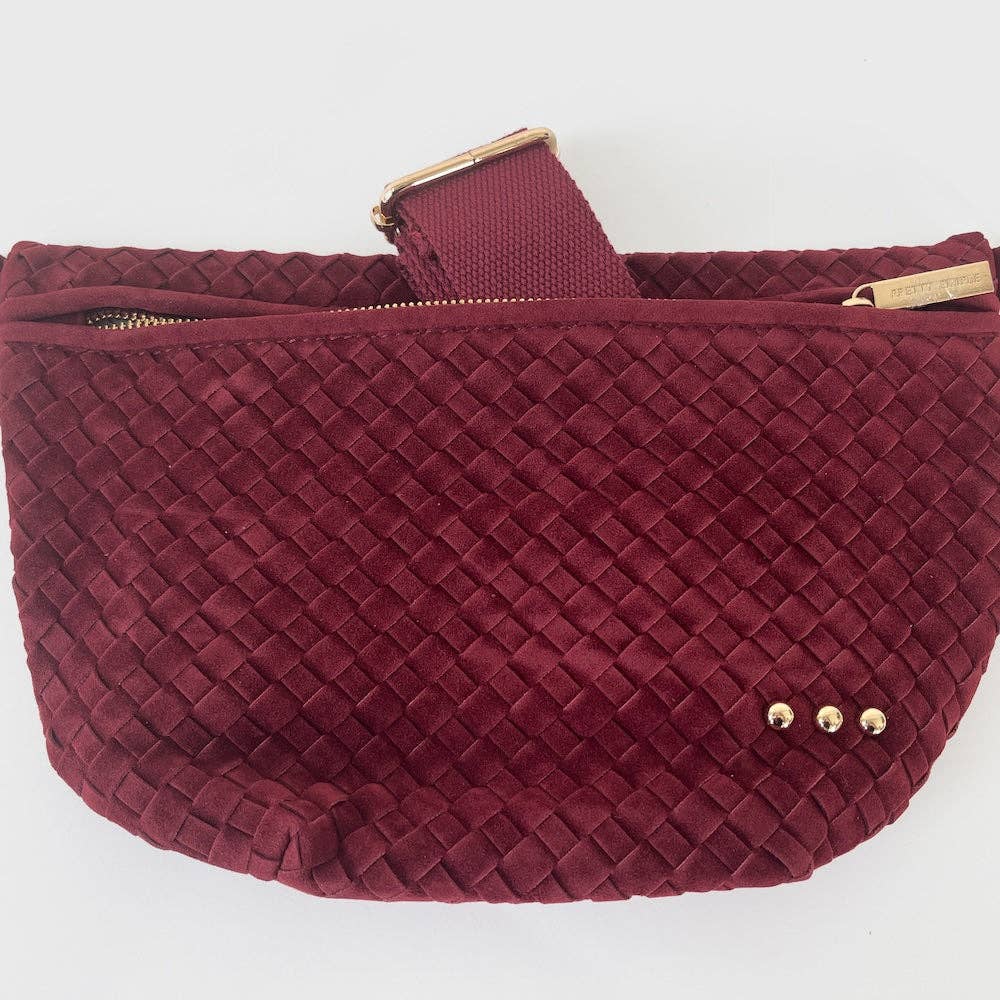 Westlyn Woven Bum Bag | Suede
