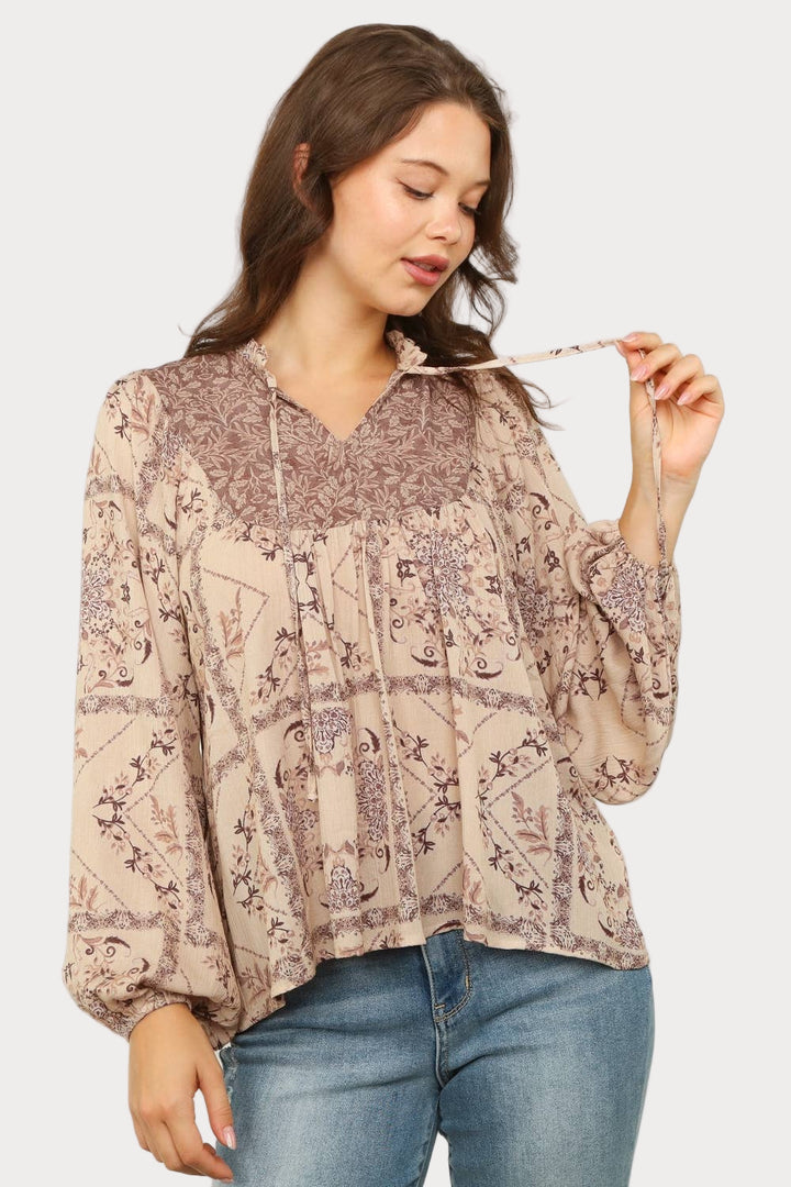 Plus Size Bohemian Blouse