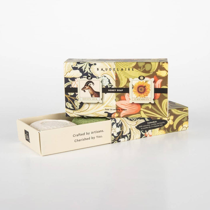 Goats Milk/Calendula Honey Soap 1.4oz - Matchbox Duo