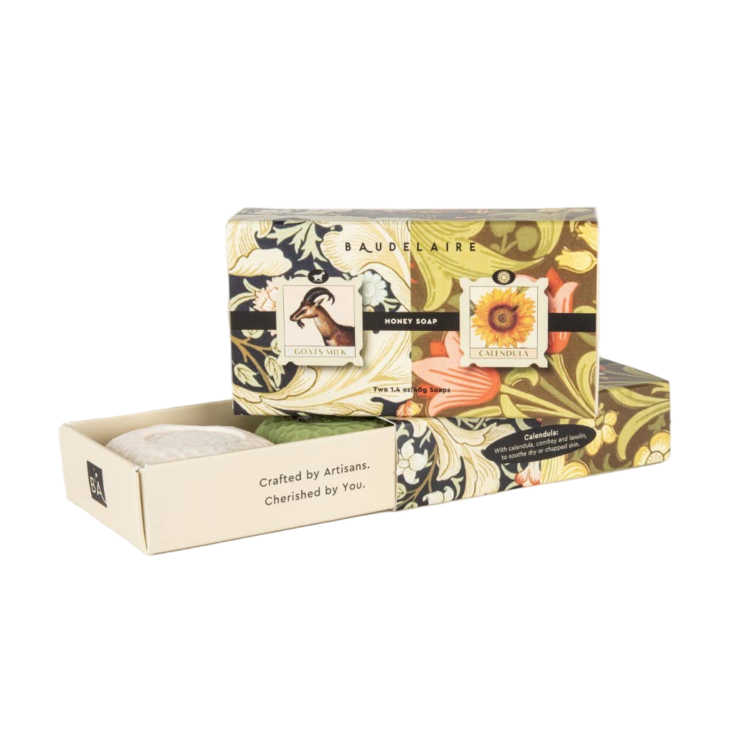Goats Milk/Calendula Honey Soap 1.4oz - Matchbox Duo