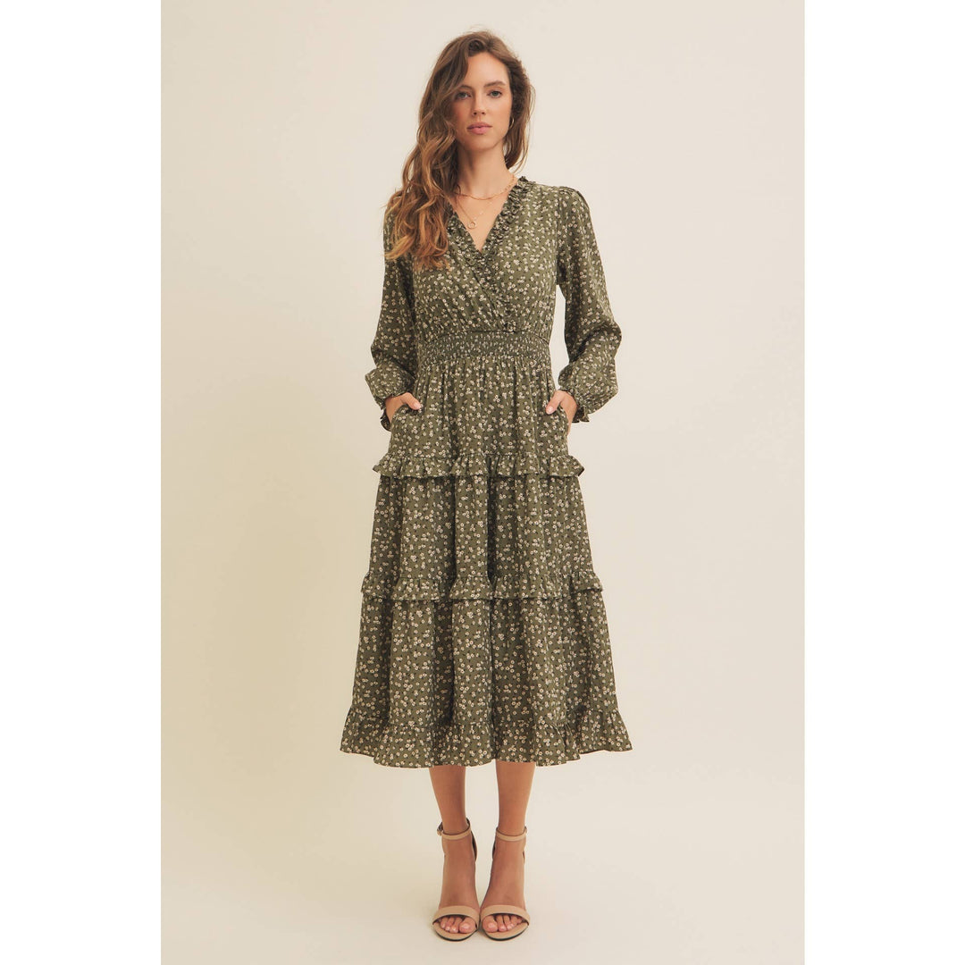 Ditsy Floral Midi Dress