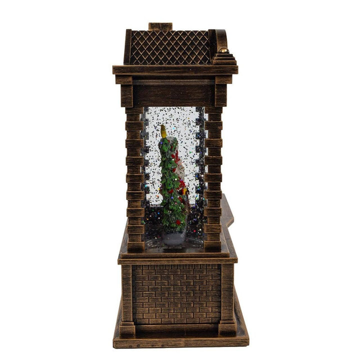 5.84“ LED Santa Fireplace Water Lantern