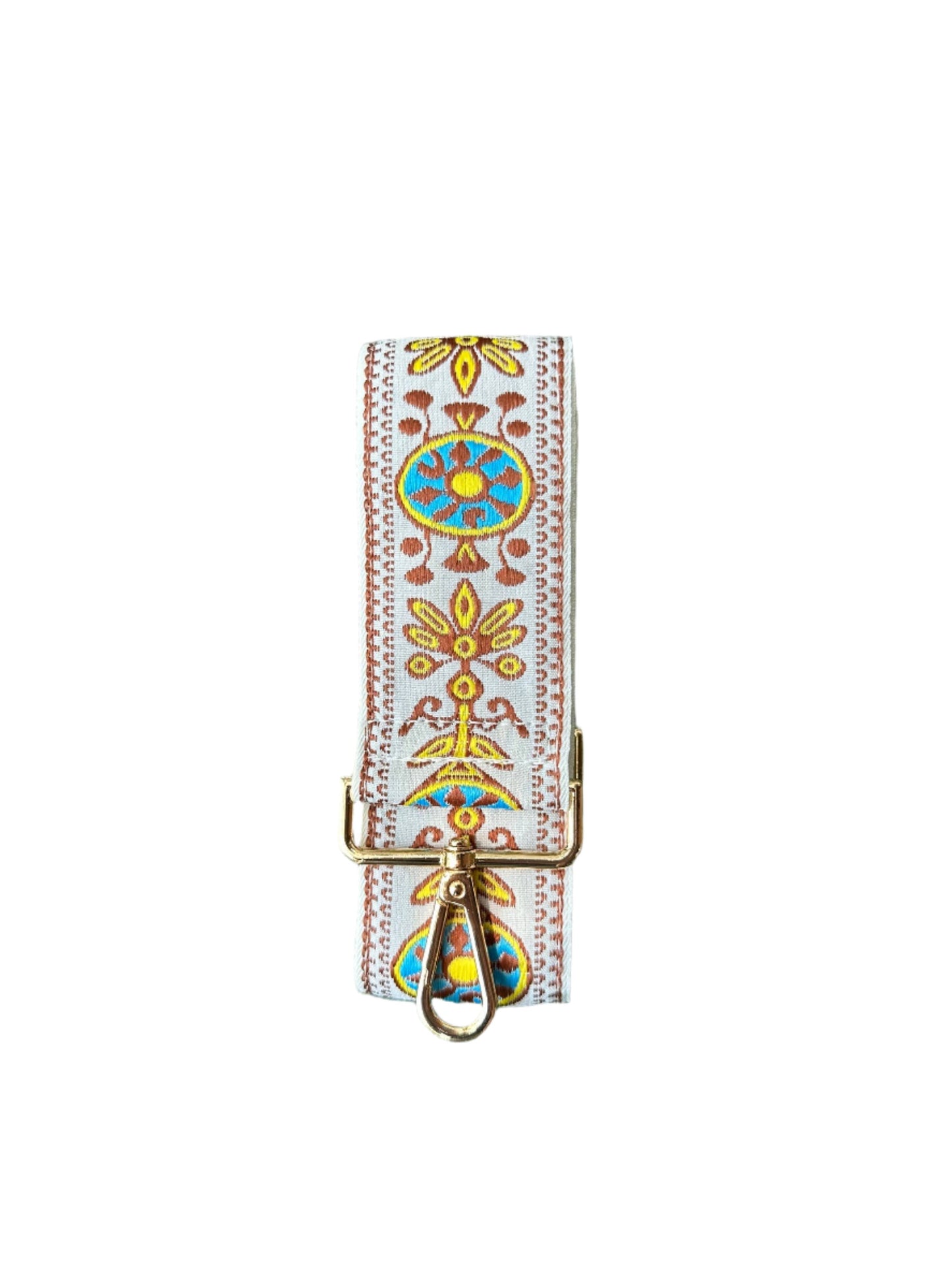 Boho Floral Pattern Adjustable Guitar Strap