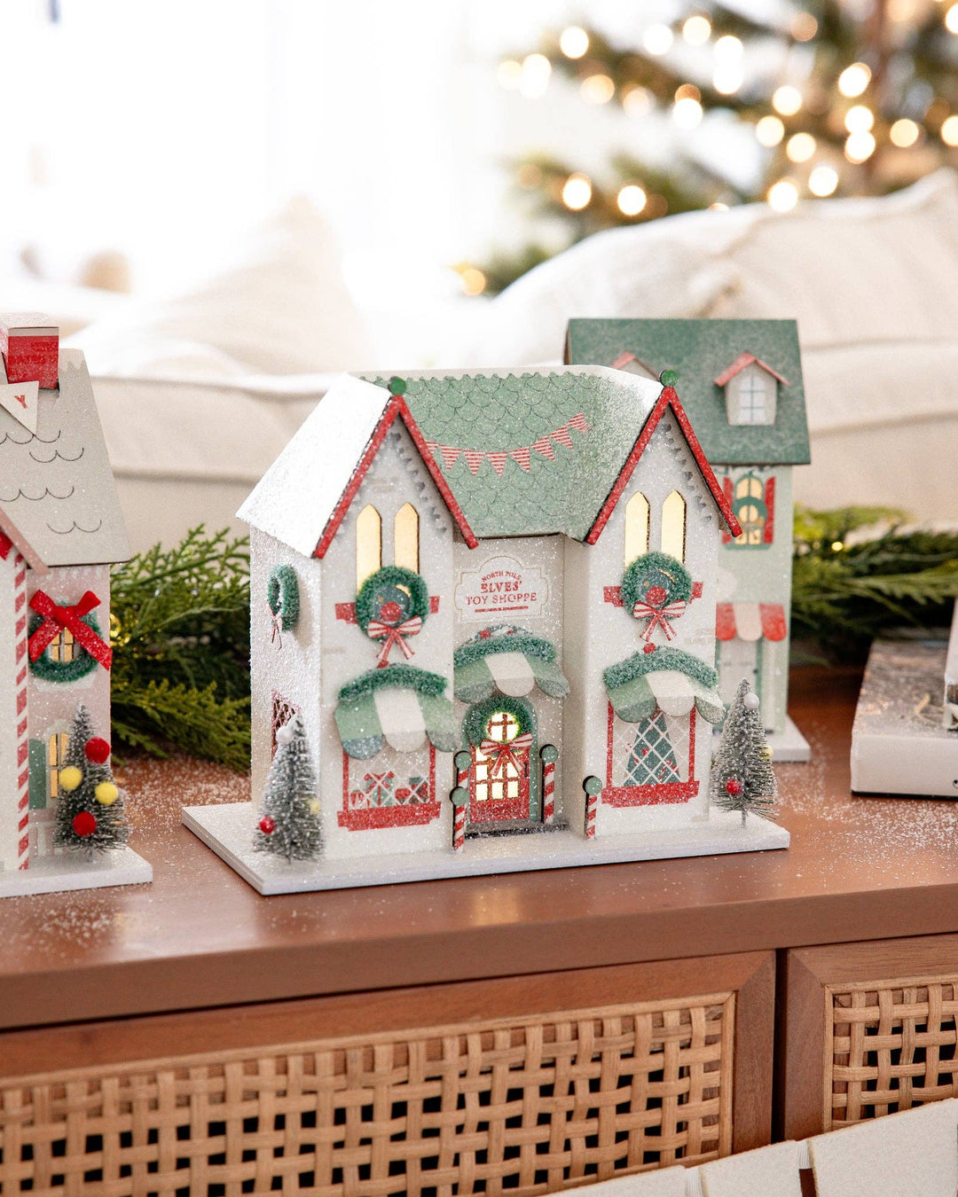 VIL1251 - Elves' Workshop Light Up Christmas Village House
