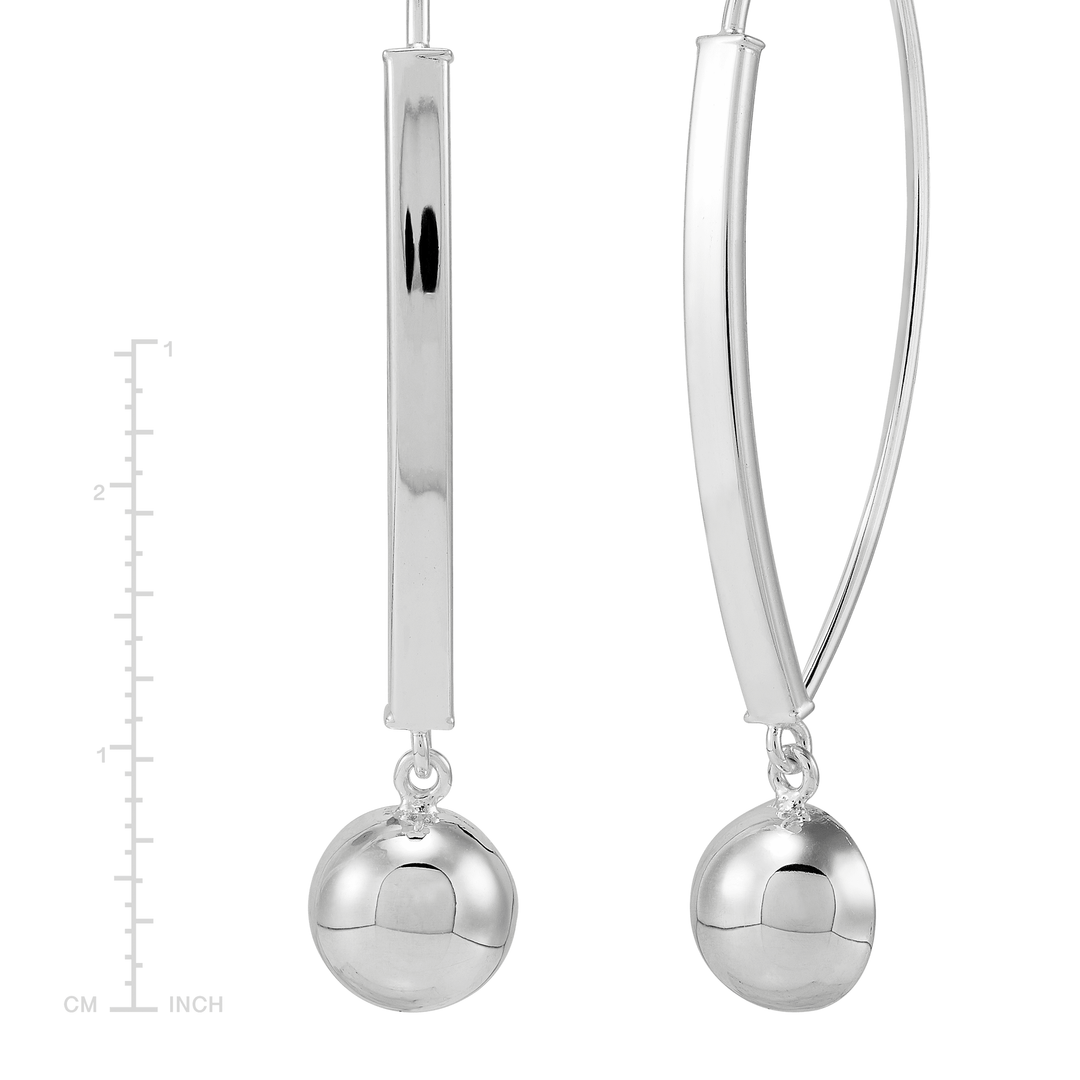 'Pin Drop' Sterling Silver Earrings
