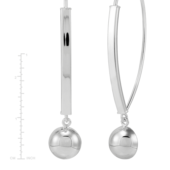 'Pin Drop' Sterling Silver Earrings