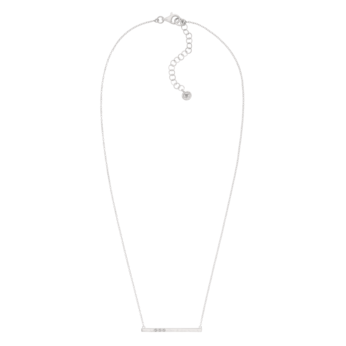 Silpada Dotted Line Necklace, Crystals & Sterling Silver