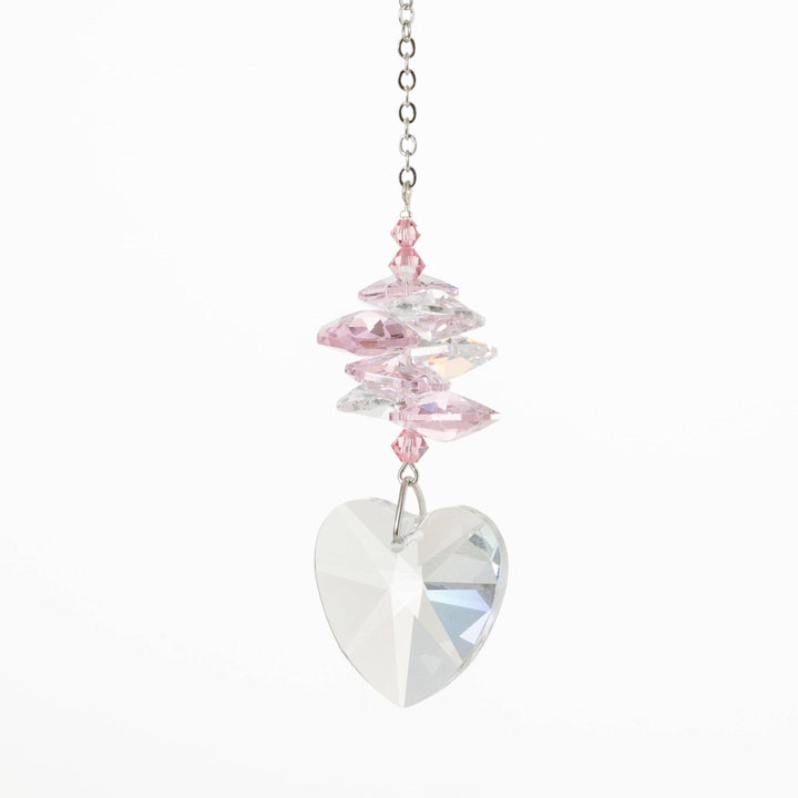 Crystal Heart Cascade - Rose