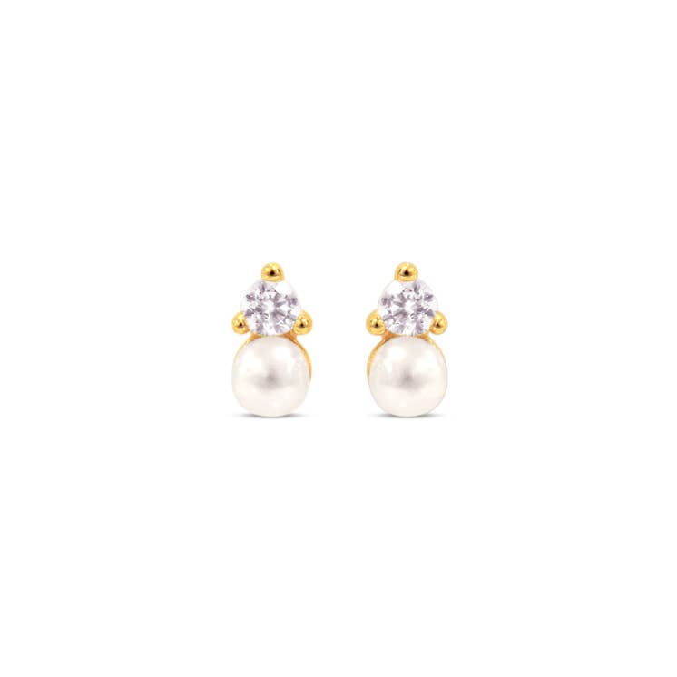 Little Luxuries Mini Pearl Studs